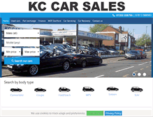 Tablet Screenshot of kccarsales.co.uk